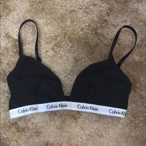Black Calvin Klein bralette